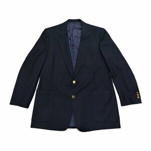 Vintage Christian Dior Monsieur Blazer Mens 48 Navy Blue Gold Button USA 90s